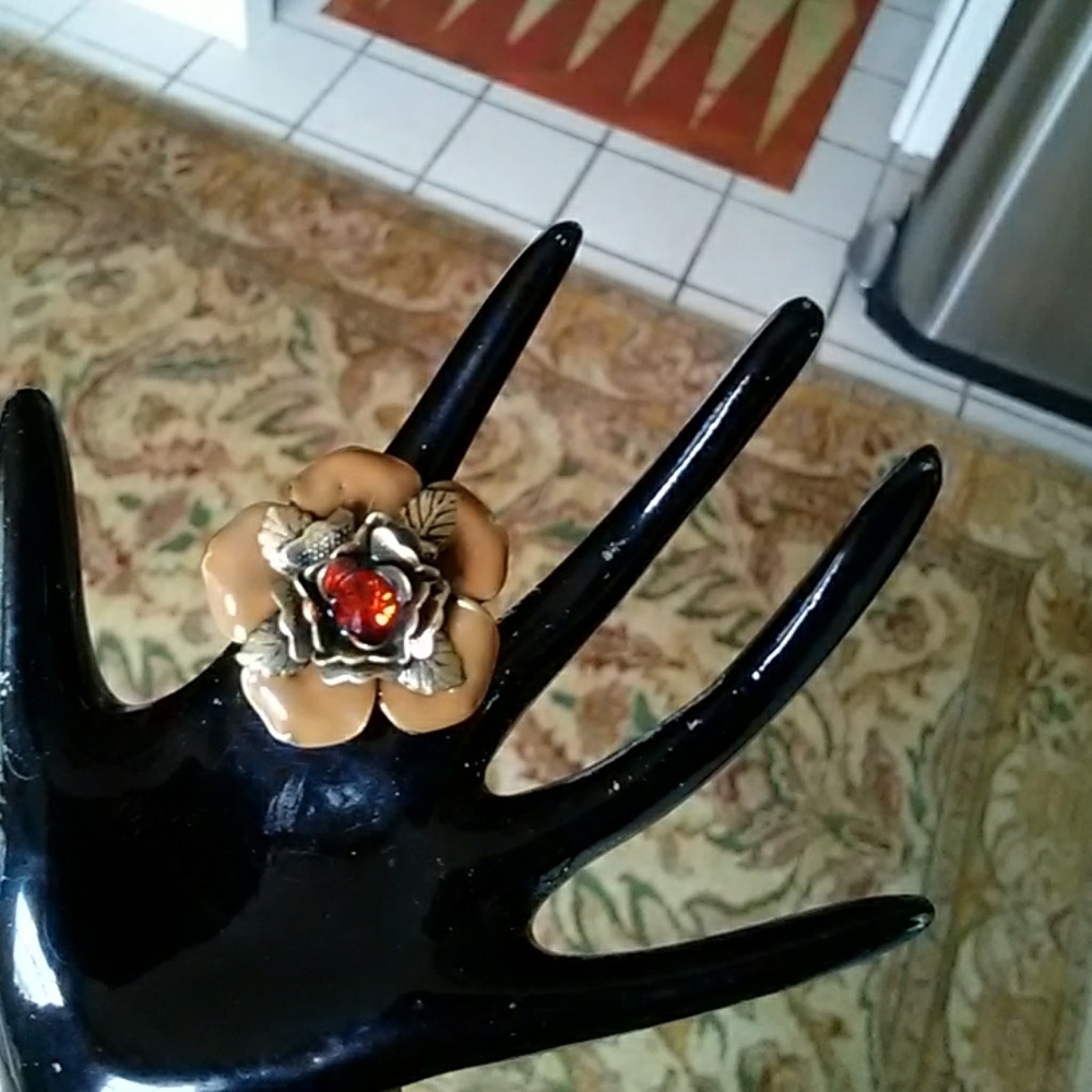 BOHM GOLDPLATED/ENAMELED RING! - Picture 7 of 7